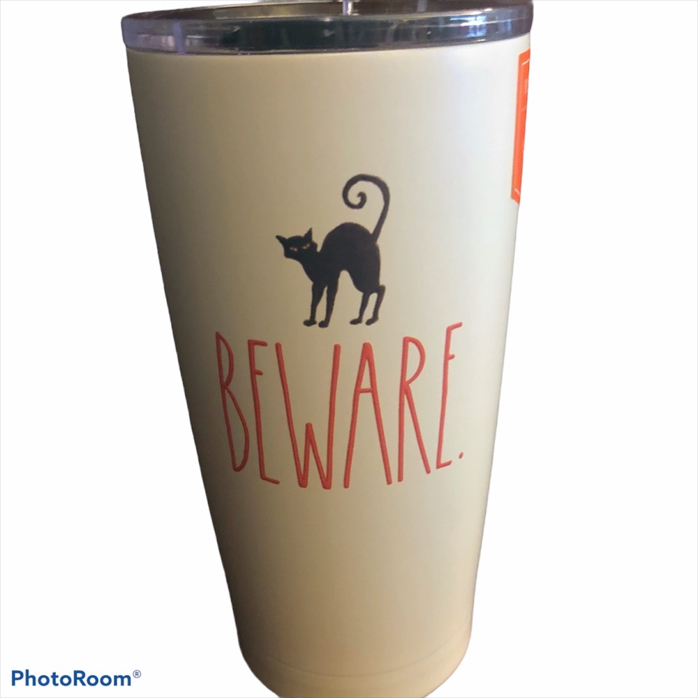 NEW Rae Dunn 🐈‍⬛ BEWARE SS Insulated Tumbler NWT